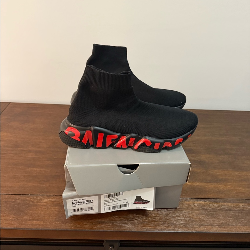 Balenciaga Speed LT Graffiti Sneaker size EU39, women’s 9, men’s 7.5